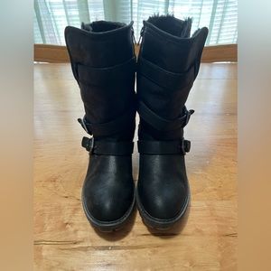 Roxy Women’s Rebel Combat/Moto Boot - Black. Size 9